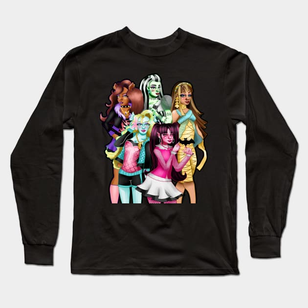 monster High Long Sleeve T-Shirt by miriam-miranda